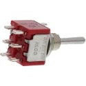 TE Connectivity Gemini A Series Panel Mount Toggle Switch, DPDT, On-On-On, Solder Terminal, 28 V dc, 125 V ac 3-1825139-4
