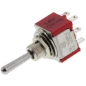 TE Connectivity Gemini A Series Panel Mount Toggle Switch, DPDT, On-On-On, Solder Terminal, 28 V dc, 125 V ac 3-1825139-4
