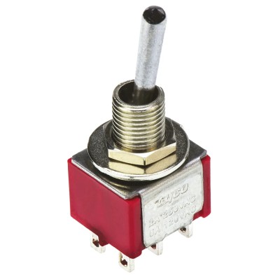 TE Connectivity Toggle Switch PCB Mount On-On DPDT Solder Terminal 28 V dc 240 V ac 2-1825138-8