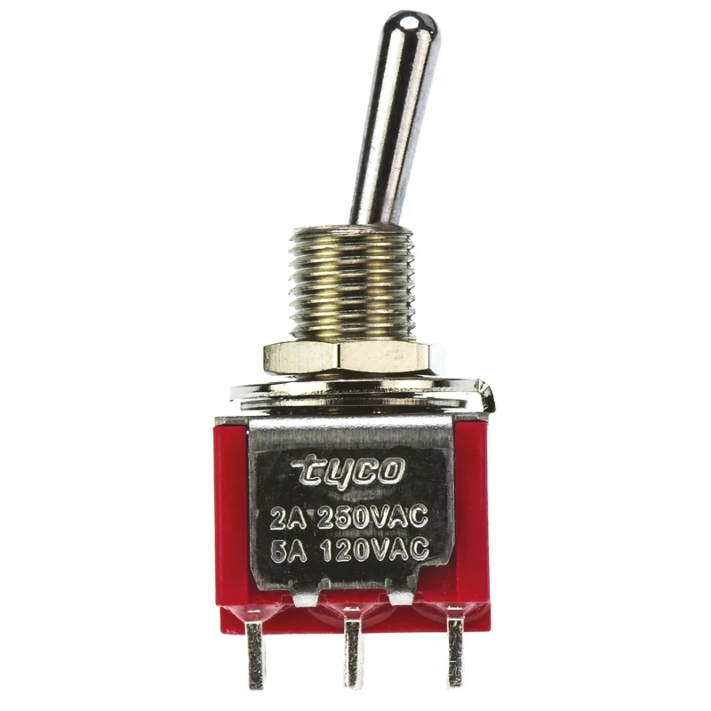 TE Connectivity Toggle Switch PCB Mount On-On DPDT Solder Terminal 28 V dc 240 V ac 2-1825138-8