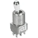 TE Connectivity Panel Mount Toggle Switch, On-Off-On, DPDT, Solder Terminal, 28 V dc, 125 V ac 1-1825139-9