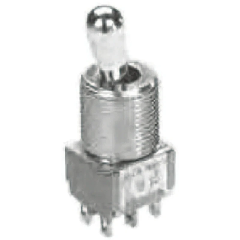 TE Connectivity Panel Mount Toggle Switch, On-Off-On, DPDT, Solder Terminal, 28 V dc, 125 V ac 1-1825139-9