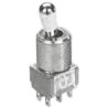 TE Connectivity Panel Mount Toggle Switch, On-Off-On, DPDT, Solder Terminal, 28 V dc, 125 V ac 1-1825139-9
