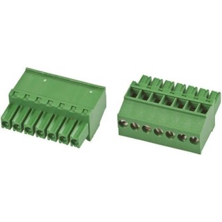 TE Connectivity Pluggable Terminal Block 8-Contact 3.5 mm Pitch 1 Row 300V 11A Nylon Housing 1986370-8