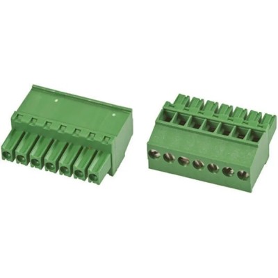 TE Connectivity Pluggable Terminal Block 8-Contact 3.5 mm Pitch 1 Row 300V 11A Nylon Housing 1986370-8