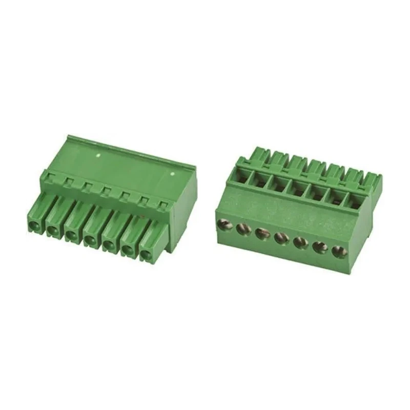 TE Connectivity Pluggable Terminal Block 8-Contact 3.5 mm Pitch 1 Row 300V 11A Nylon Housing 1986370-8