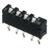 APEM Slide SIP Switch, Straight, Single in Line Actuator, Operation Force 800gf, Non-switching Rating 100mA 50Vdc SIP-04TV