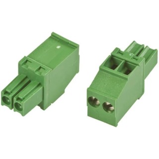 TE Connectivity Pluggable Terminal Block 2-Contact 3.5 mm Pitch 1 Row 300V 11A Polyamide Housing Male Connector 1986371-2