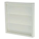 Vent-Axia White Plastic Vent Grille Parallel Slat 140mm x 140mm x 30mm 436575