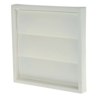 Vent-Axia White Plastic Vent Grille Parallel Slat 140mm x 140mm x 30mm 436575