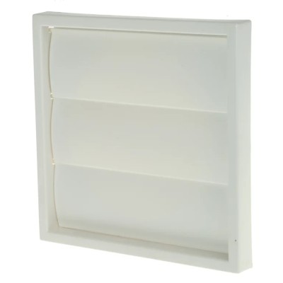 Vent-Axia White Plastic Vent Grille Parallel Slat 140mm x 140mm x 30mm 436575