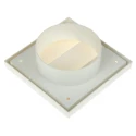 Vent-Axia White Plastic Vent Grille Parallel Slat 140mm x 140mm x 30mm 436575