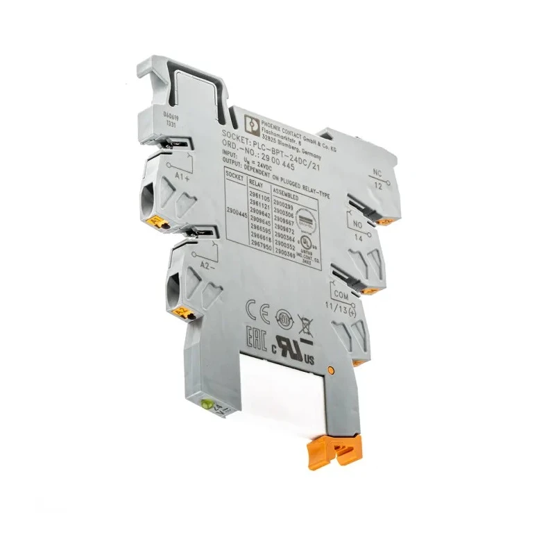 Phoenix Contact Electromechanical Interface Relay Module 24V DC Coil, SPDT, 9mA Current, DIN Rail Mounting 2900299