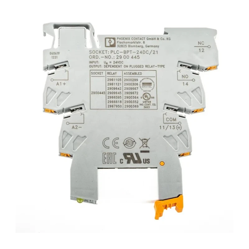 Phoenix Contact Electromechanical Interface Relay Module 24V DC Coil, SPDT, 9mA Current, DIN Rail Mounting 2900299