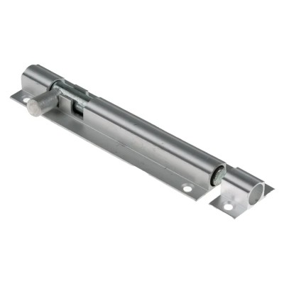 RS PRO Aluminium Satin Door Bolt 100 mm Barrel Bolt with 3.5 mm Mounting Hole Diameter 893-8641