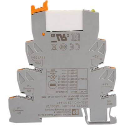 Phoenix Contact 21 Series Interface Relay, DIN Rail Mount, 48V DC Coil, SPDT Contact, 9.2mA Coil Current Model 2900301