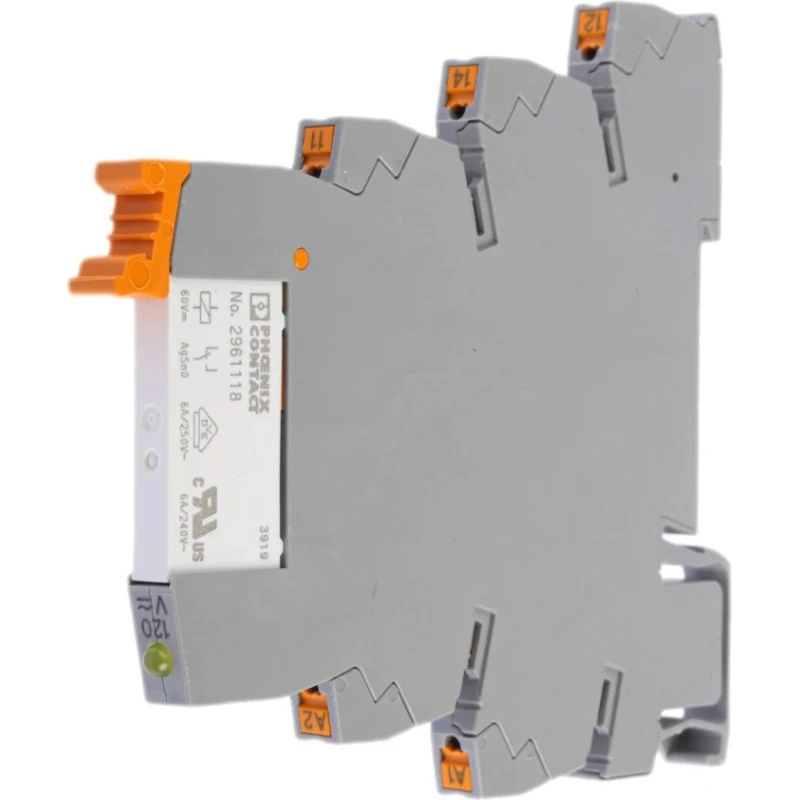 Phoenix Contact Electromechanical Interface Relay PLC-RPT-120UC/21 SPDT 110V AC/DC Coil 3.5mA Coil Current 10mA 2900304