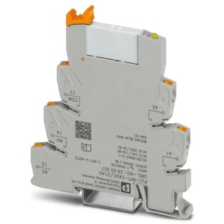 Phoenix Contact PLC-RPT-24UC/21AU Series Relay Module DIN Rail Mount 24V AC/DC Coil SPDT Contact Configuration 11mA 2900307