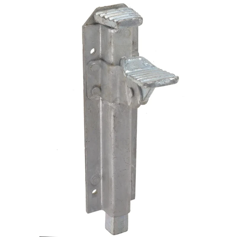 RS PRO Steel Galvanised Foot Door Bolt 175 mm 8 mm Mounting Hole Diameter 894-6724
