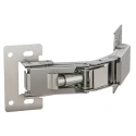Pinet Nickel Steel Concealed Hinge with Spring Loaded Pin, Screw Fixing, 52mm x 118mm x 81mm 70-1-9001