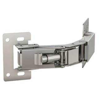 Pinet Nickel Steel Concealed Hinge with Spring Loaded Pin, Screw Fixing, 52mm x 118mm x 81mm 70-1-9001