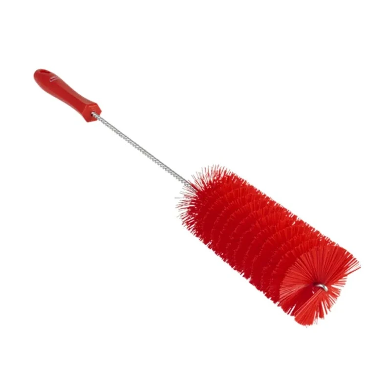 Vikan Red Bottle Brush Polypropylene Handle 27mm Bristle Length 510mm Overall Length 60mm Brush Diameter 53704