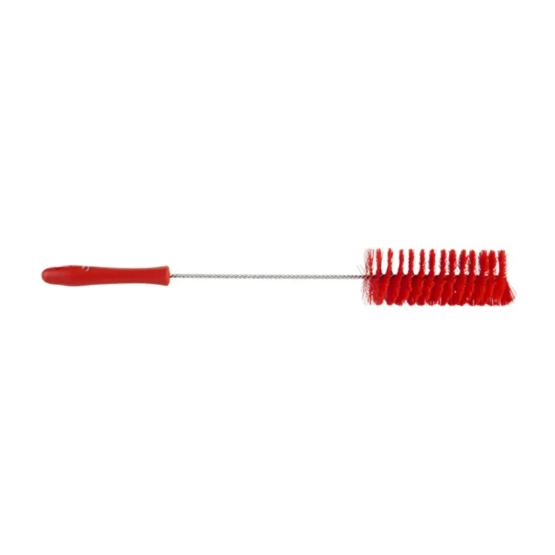 Vikan Red Bottle Brush Polypropylene Handle 27mm Bristle Length 510mm Overall Length 60mm Brush Diameter 53704