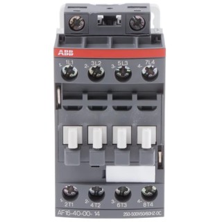 ABB AF16 Contactor 250V AC/DC Coil, 4-Pole, 30A, 7.5 kW Power Rating, 4 NO Contacts, 690V AC AF16