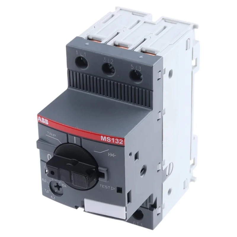 ABB Motor Protection Circuit Breaker 10A, 6.3 A Current Rating, 690V, IP20, Mechanical Lifespan 100,000 Cycles MS132