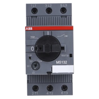 ABB Motor Protection Circuit Breaker 2.5A, 4A, 3 Pole, 600V, IP20 MS132 1SAM350000R1008 MS132-4.0