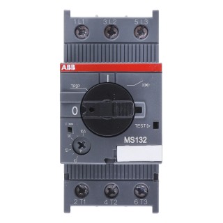 ABB 10A, 16 A MS132 Motor Protection Circuit Breaker, 600V, 3 Pole, IP20, Operating Temp -25°C to 70°C MS132