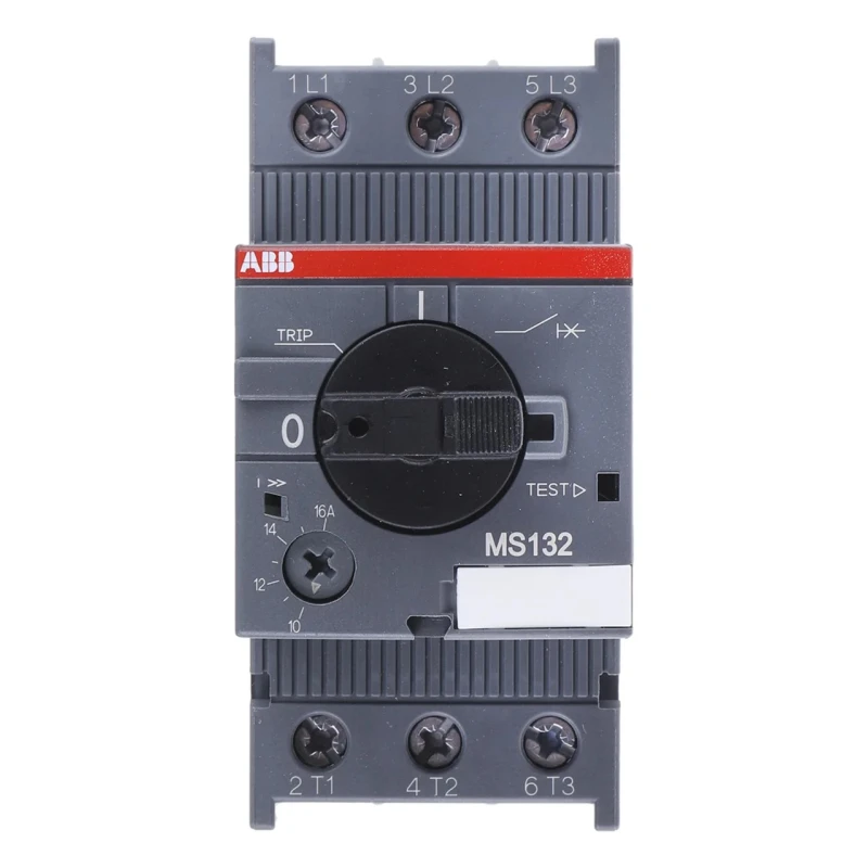 ABB 10A, 16 A MS132 Motor Protection Circuit Breaker, 600V, 3 Pole, IP20, Operating Temp -25°C to 70°C MS132