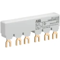 ABB PS1 3 Phase Busbar, 690 V AC, 250 V DC, 65A Current Rating, 17.5 mm Pitch, 6 Poles, Model 1SAM201906R1102 PS1-2-0-65