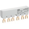 ABB PS1 3 Phase Busbar, 690 V AC, 250 V DC, 65A Current Rating, 17.5 mm Pitch, 6 Poles, Model 1SAM201906R1102 PS1-2-0-65