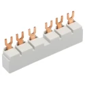 ABB PS1 3 Phase Busbar, 690 V AC, 250 V DC, 65A Current Rating, 17.5 mm Pitch, 6 Poles, Model 1SAM201906R1102 PS1-2-0-65