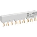 ABB PS1 3 Phase Busbar 690 V AC, 250 V DC, 65A Current Rating, 17.5 mm Pitch 1SAM201906R1103 PS1-3-0-65