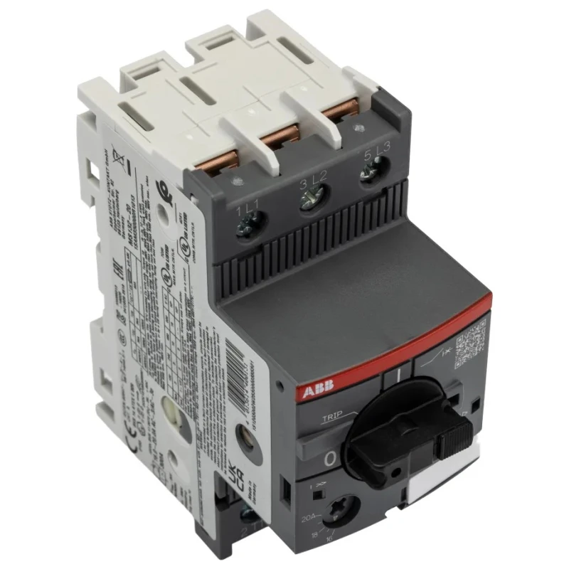 ABB Motor Protection Circuit Breaker 16-20A Current Rating, 690V AC, 3 Poles, IP10/IP20 Rated, Operating Temperature MS132