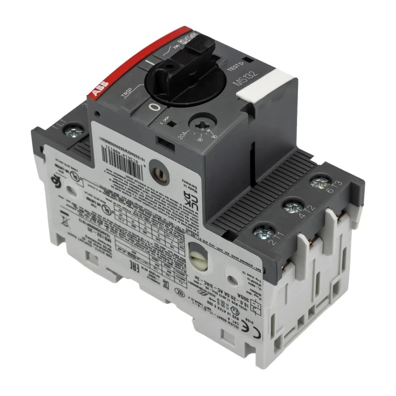 ABB Motor Protection Circuit Breaker 16-20A Current Rating, 690V AC, 3 Poles, IP10/IP20 Rated, Operating Temperature MS132