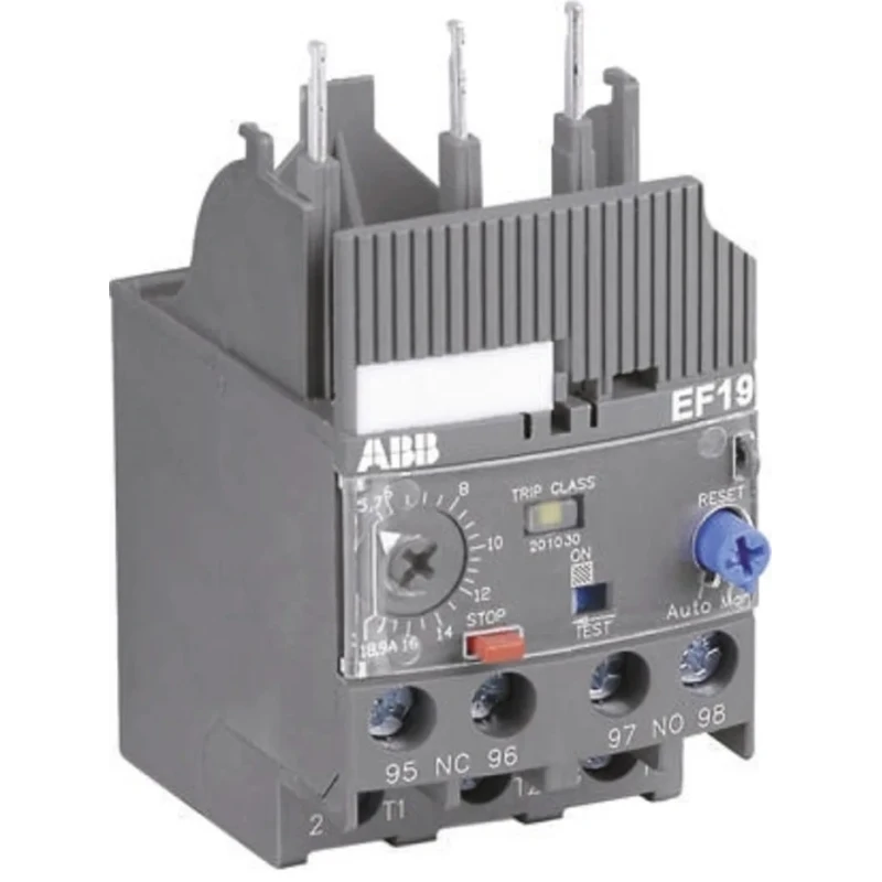ABB EF19 Overload Relay 1 NO/1 NC, 0.3-1 A F.L.C, 1 A Contact Rating, 54 W Power Rating EF19