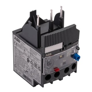 ABB Overload Relay 1 NO/1 NC, Adjustable Current 1.9 to 6.3A, 6.3A Contact Rating, 83W Power EF19