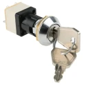 Lorlin IP67 Sealed Key Switch DPST 4A 2-Way 16mm 