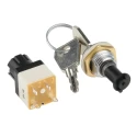 Lorlin IP67 Sealed Key Switch DPST 4A 2-Way 16mm 