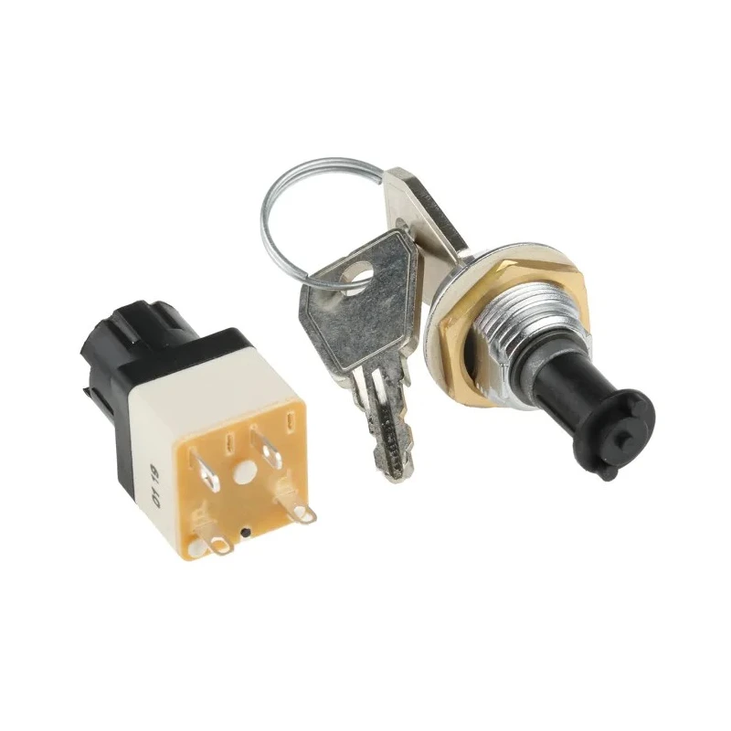 Lorlin IP67 Sealed Key Switch DPST 4A 2-Way 16mm 