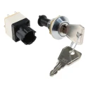 Lorlin IP67 Sealed Key Switch DPST 4A 2-Way 16mm 