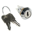 Lorlin 5A 3-Position SPCO Key Switch, Random Key, Fibreglass Reinforced Polyamide Housing SRL-5-F-D-2