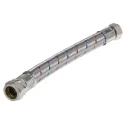 RS PRO Braided Hose Assembly Female 3/4 in BSP, 10 bar Pressure, 300 mm Length, EPDM & Brass 711-8498