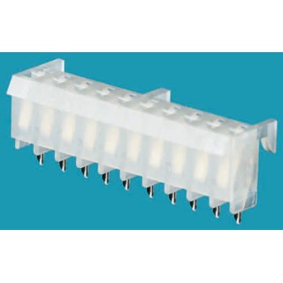 Molex KK 396 Series Straight Through Hole PCB Socket 10-Contact 1 Row 3.96 mm Pitch 250 V 12 A Nylon Housing 09-62-6105