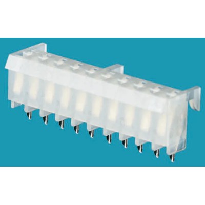 Molex KK 396 Series Straight Through Hole PCB Socket 10-Contact 1 Row 3.96 mm Pitch 250 V 12 A Nylon Housing 09-62-6105