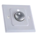 eldoLED Faceplate LED Driver Accessory, White Plastic Faceplate with Aluminium Dial, for DimWheel Colour DMX DLA101W1
