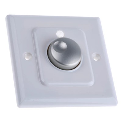 eldoLED Faceplate LED Driver Accessory, White Plastic Faceplate with Aluminium Dial, for DimWheel Colour DMX DLA101W1